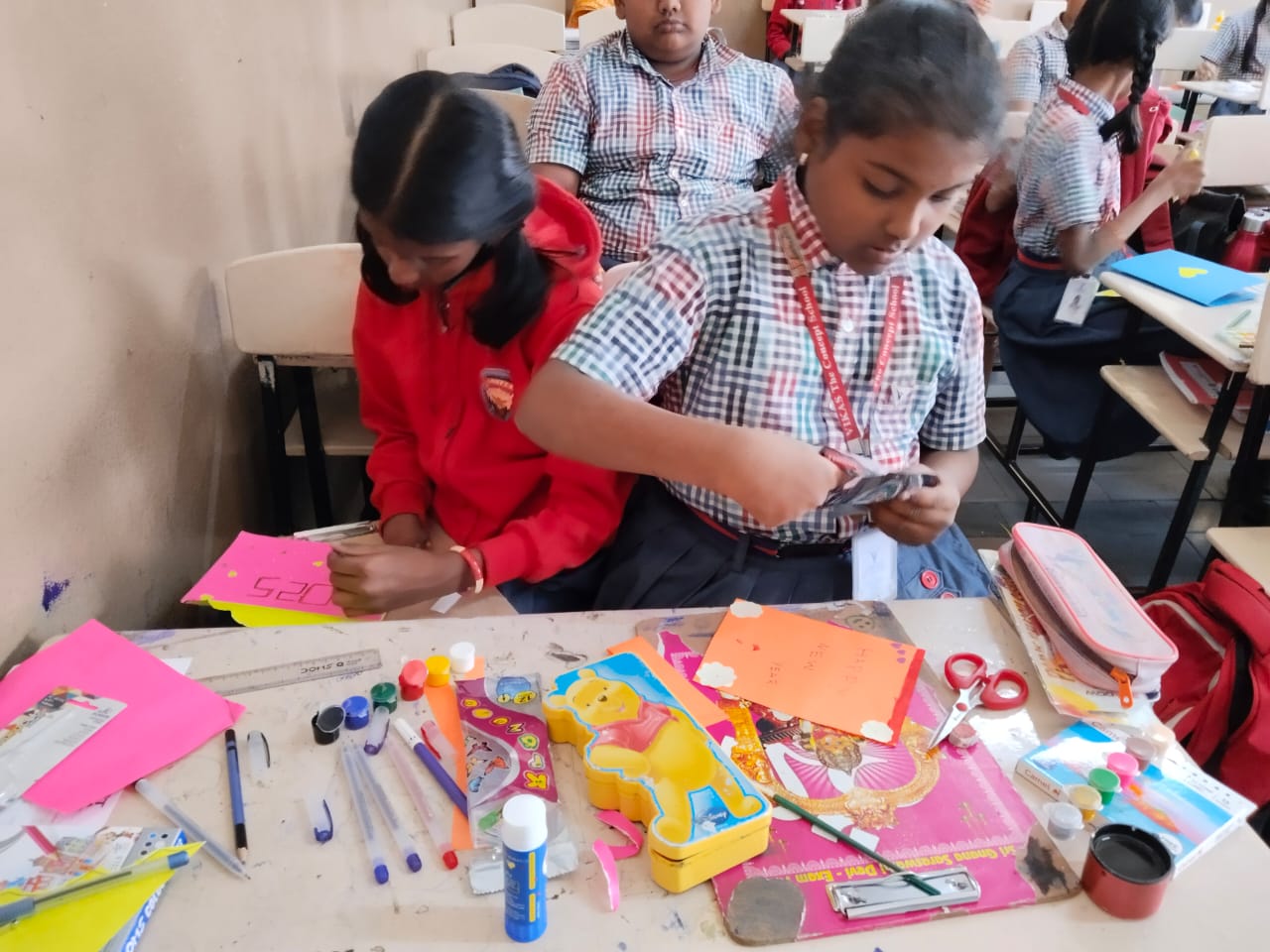 Greeting card making competition for classes 3,4,5 (116)