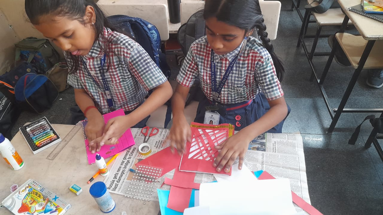 Greeting card making competition for classes 3,4,5 (12)