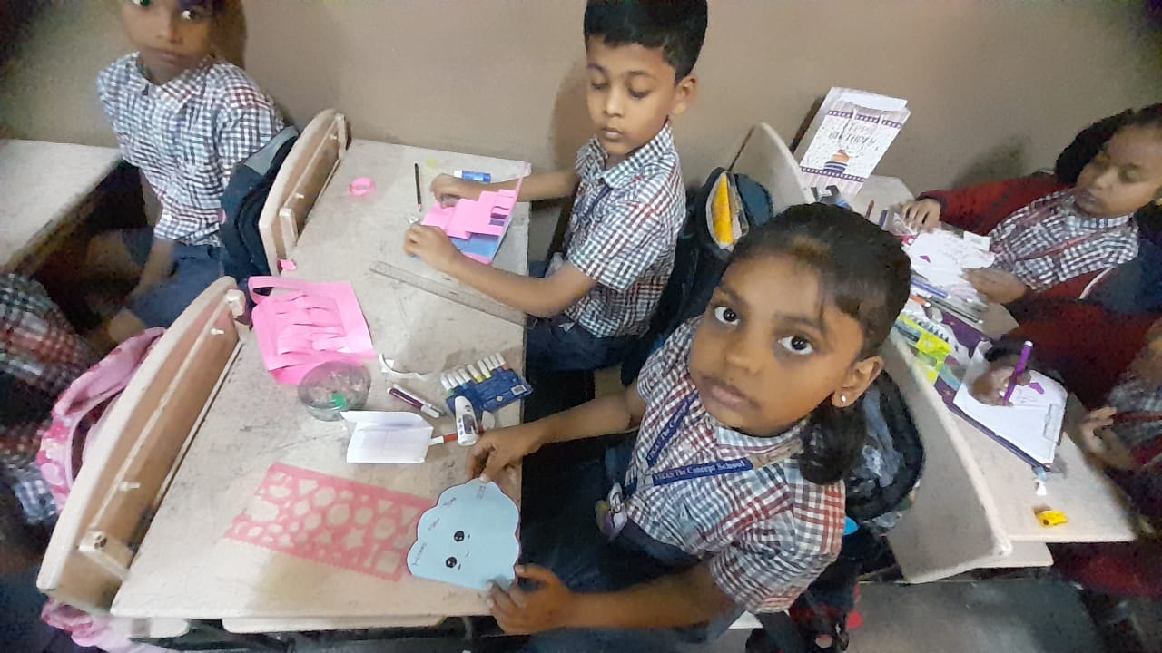 Greeting card making competition for classes 3,4,5 (16)