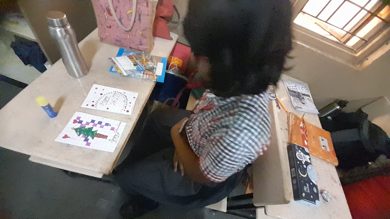 Greeting card making competition for classes 3,4,5 (20)