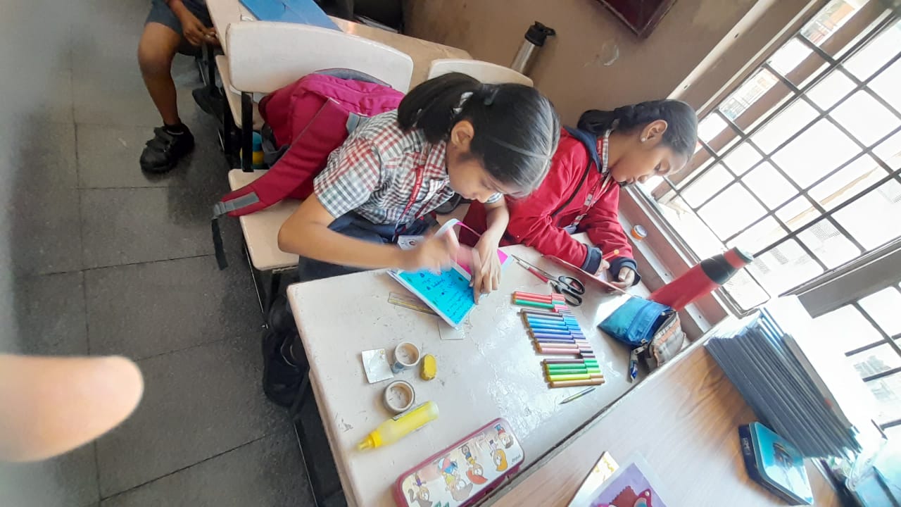 Greeting card making competition for classes 3,4,5 (6)