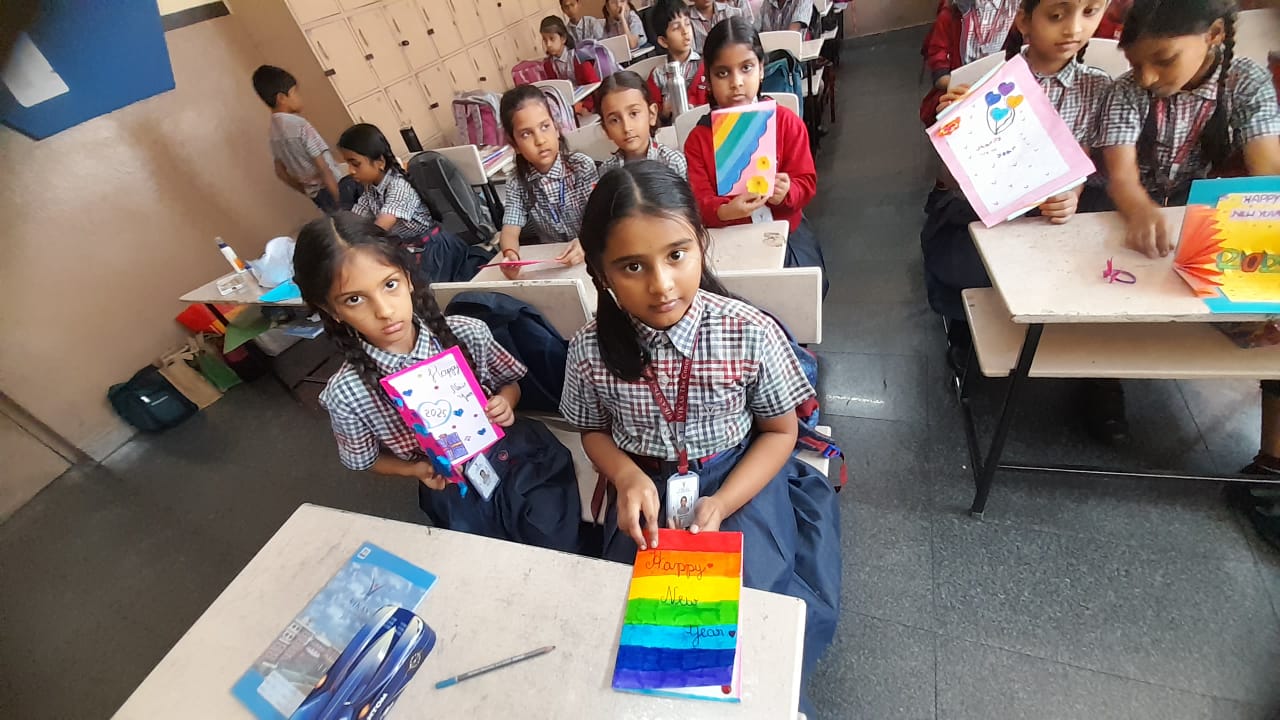 Greeting card making competition for classes 3,4,5 (8)